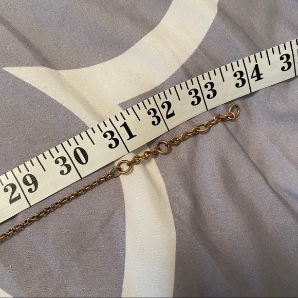 J. Crew brass rhinestone arrow pendant necklace - Picture 6 of 7